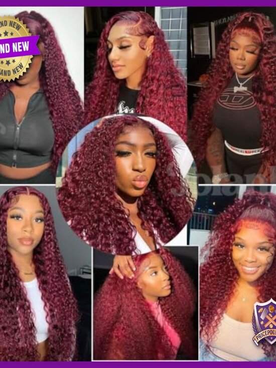 Human Hair Lace Front Wig 22 Inch Pre Plucked Natural Hairline 180% Density main image 5